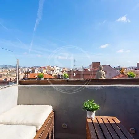 Lägenhet Attic Terrace Montjuic *
